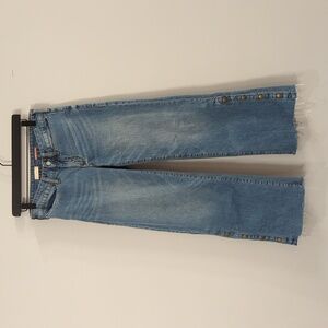 Anthropologie Pilcro Low Rise Wide Leg Skater Denim Jeans size 26